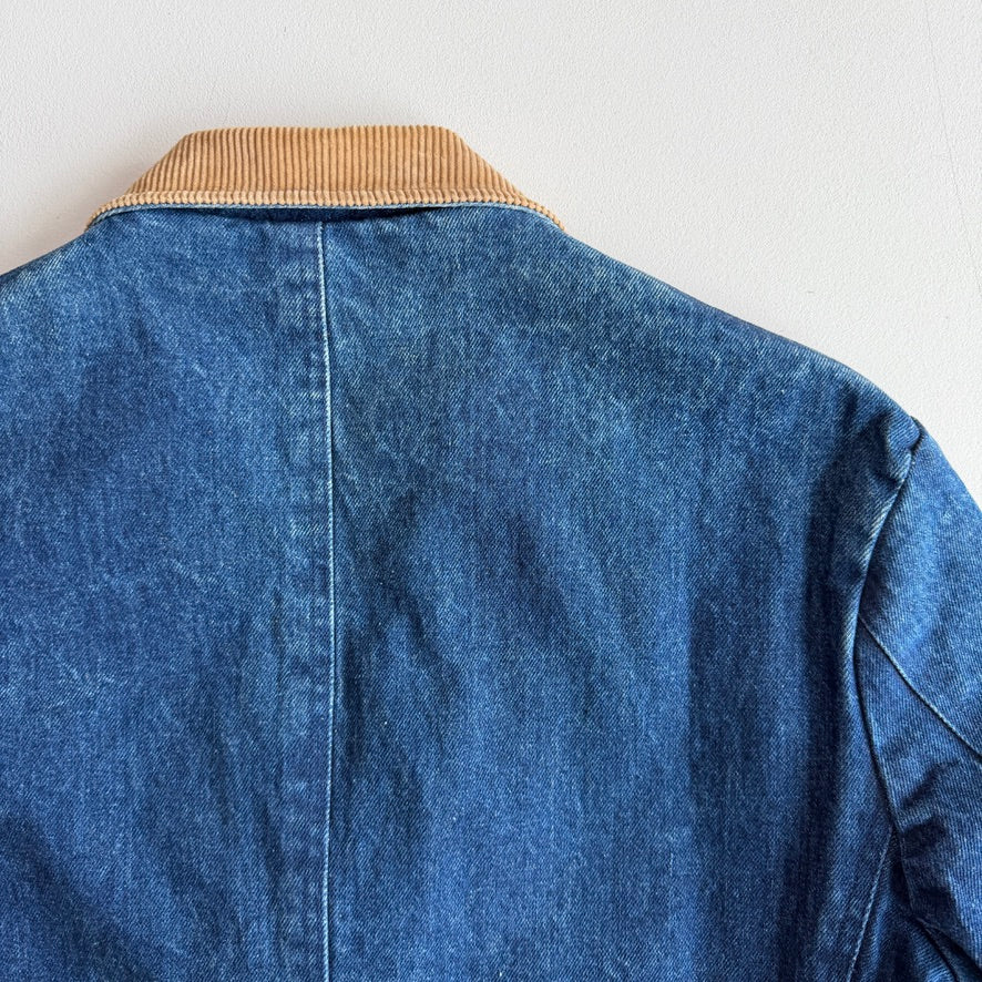 VNTG NWT Polo Ralph Lauren (42L) Indigo Denim Western Plaid Jacket Coat