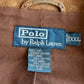 Polo Ralph Lauren (2XL) Leather Suede Half-Norfolk Tawny Field Jacket Coat
