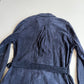 Polo Ralph Lauren (L) Blue Suede Leather Safari Belted Jacket Coat