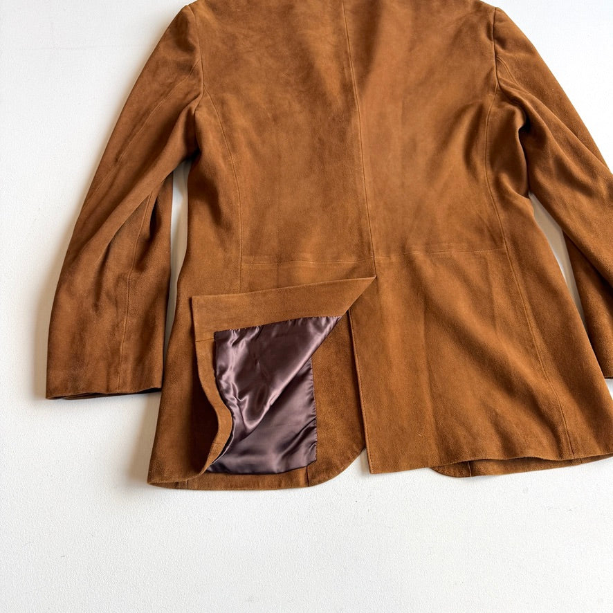 Polo Ralph Lauren (40R) Suede Leather Brown Hacking Jacket Coat