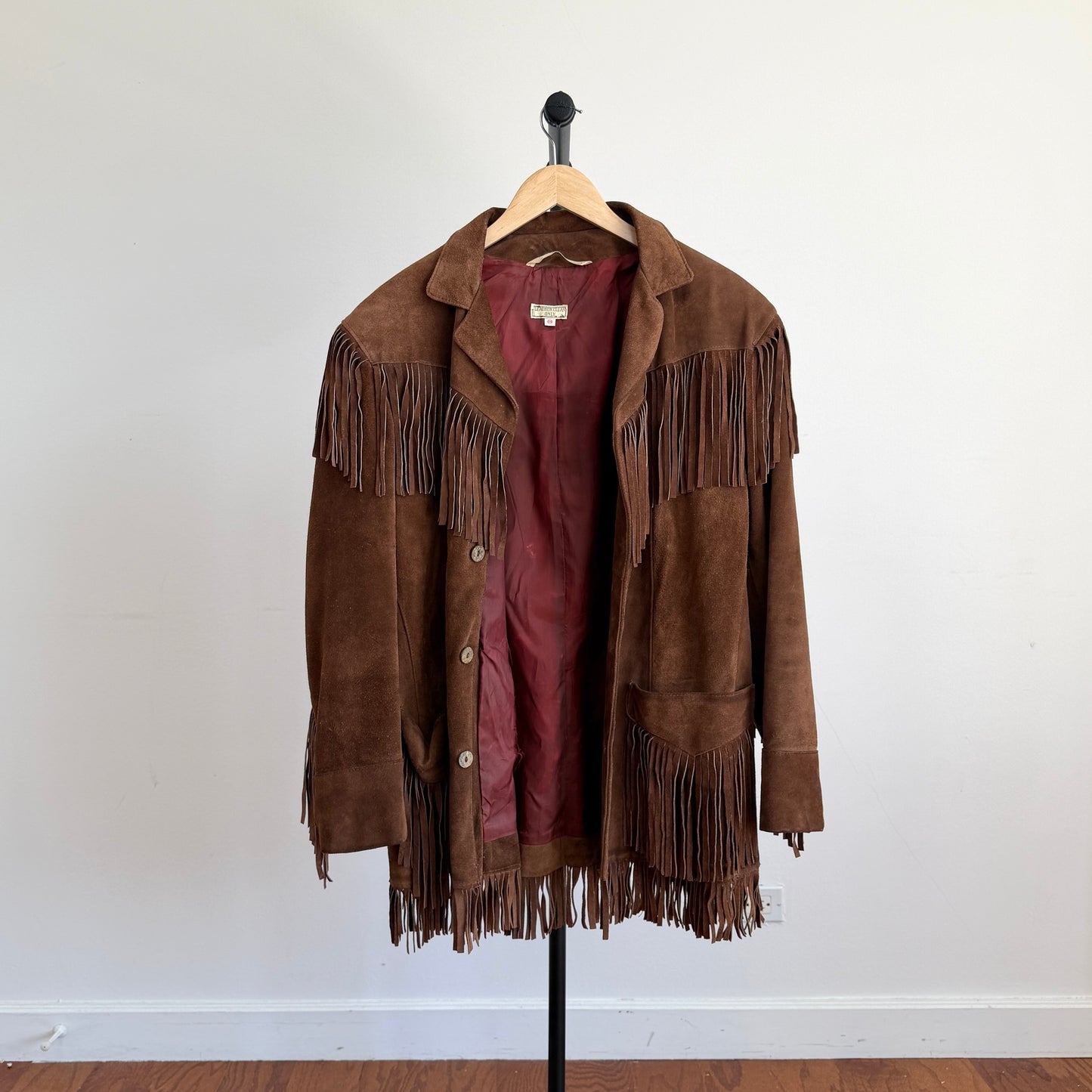VERY OLD Ralph Lauren Polo Western (40/42) Suede Leather Fringe Western Jacket