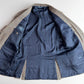 VNTG Polo Ralph Lauren (42R) 100% Silk Blue & Beige w/ Red Overcheck Sport Coat