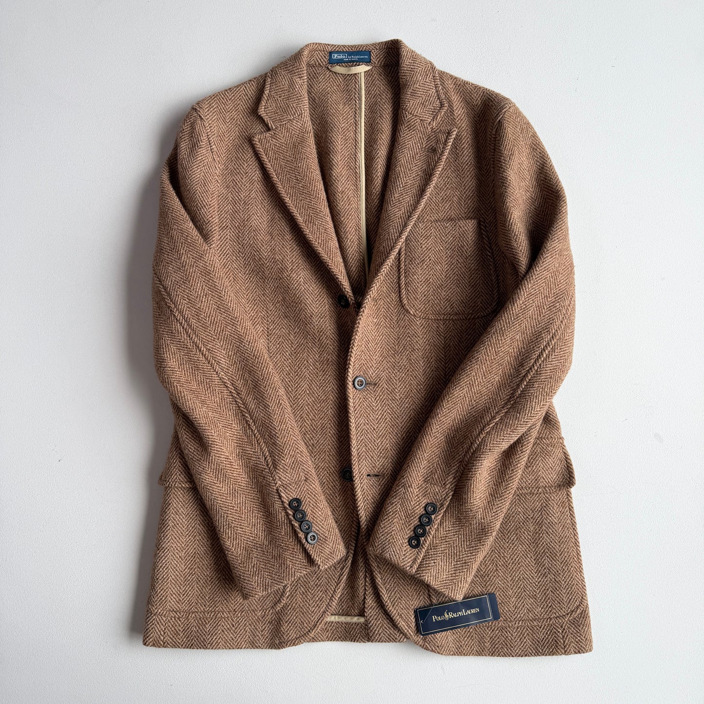 NWT Polo Ralph Lauren (40R) 100% Wool Tweed Unstructured Sports Coat