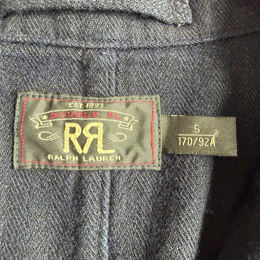 RRL Ralph Lauren (S) Indigo Brushed Cotton/Wool Herringbone Sport Coat