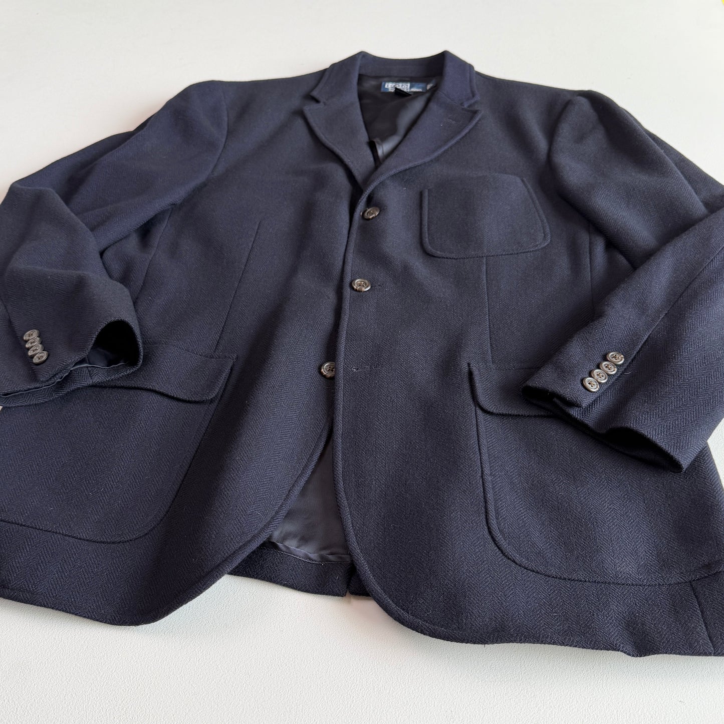 Polo Ralph Lauren (L / 42L) 100% Wool Soft Shoulder Patch Pocket Sports Coat