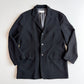 Ermenegildo Zegna (L / 52IT) Cotton/Wool Ribbed Off-Black Car Coat