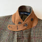 Polo Ralph Lauren (42R) Half-Norfolk Glen Plaid Suede-Trim Coat