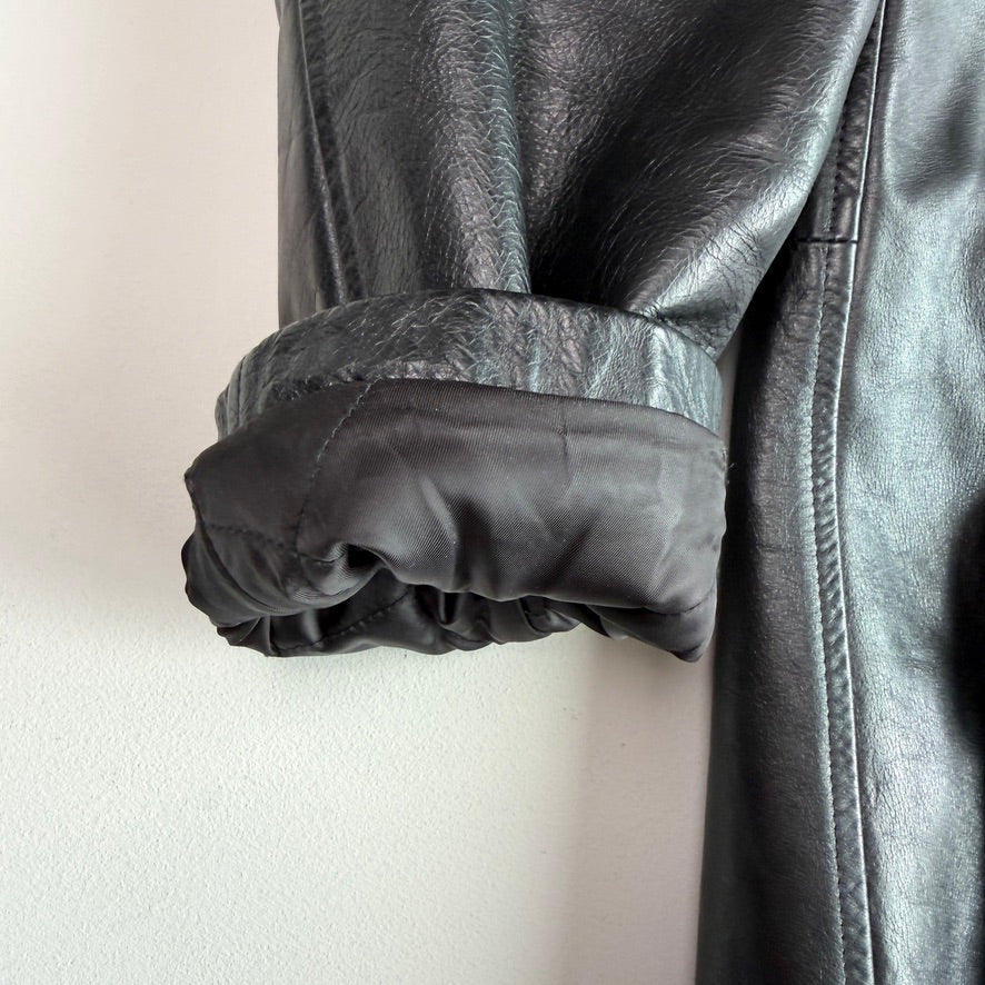 Polo Ralph Lauren (XL) Black Leather Field Coat