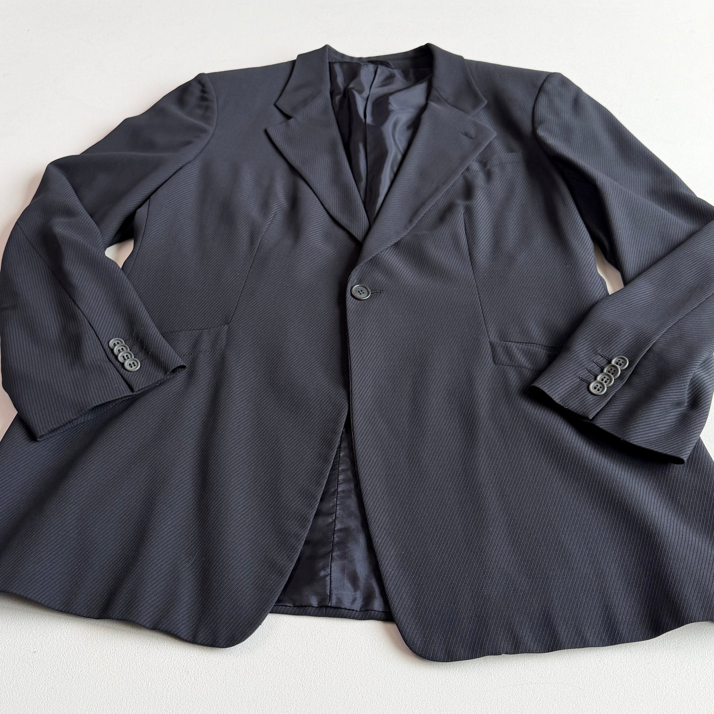 Giorgio Armani (58 / fits like 56L) Single Button Wool/Silk Twill Sport Coat