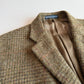 Polo Ralph Lauren (44L) Tweed Wool Olive Red Overcheck Sport Coat