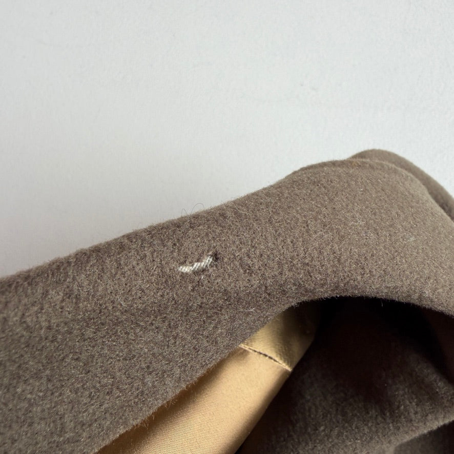 Polo Ralph Lauren (40R) Olive Green 100% Wool Balmacaan Raglan Overcoat