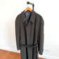 VNTG Giorgio Armani (38) Forest Green Wool/Cashmere Belted Balmacaan Overcoat