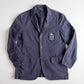 VNTG Polo Ralph Lauren (L / XL) Crest Navy Blue Cotton Twill Sport Coat