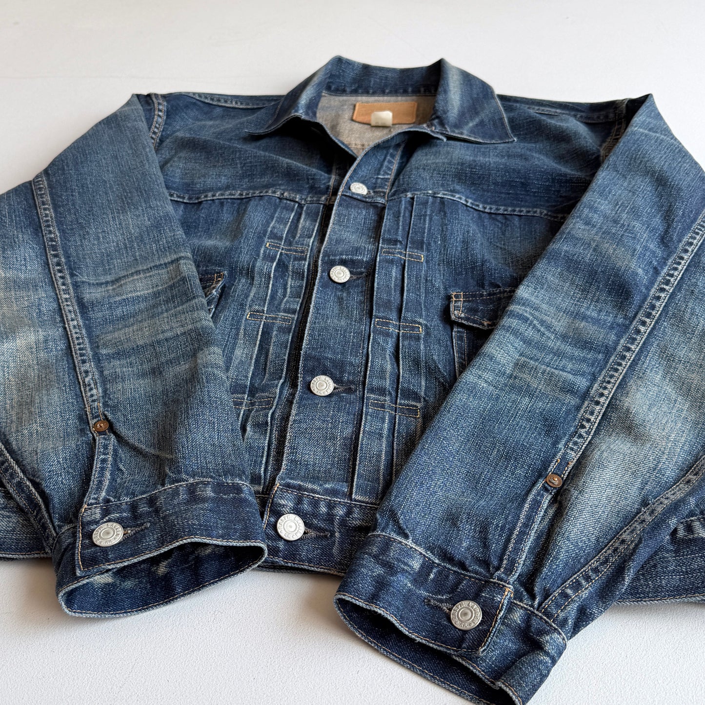 RRL Ralph Lauren (XL) Type II Faded Indigo Denim Trucker Jacket