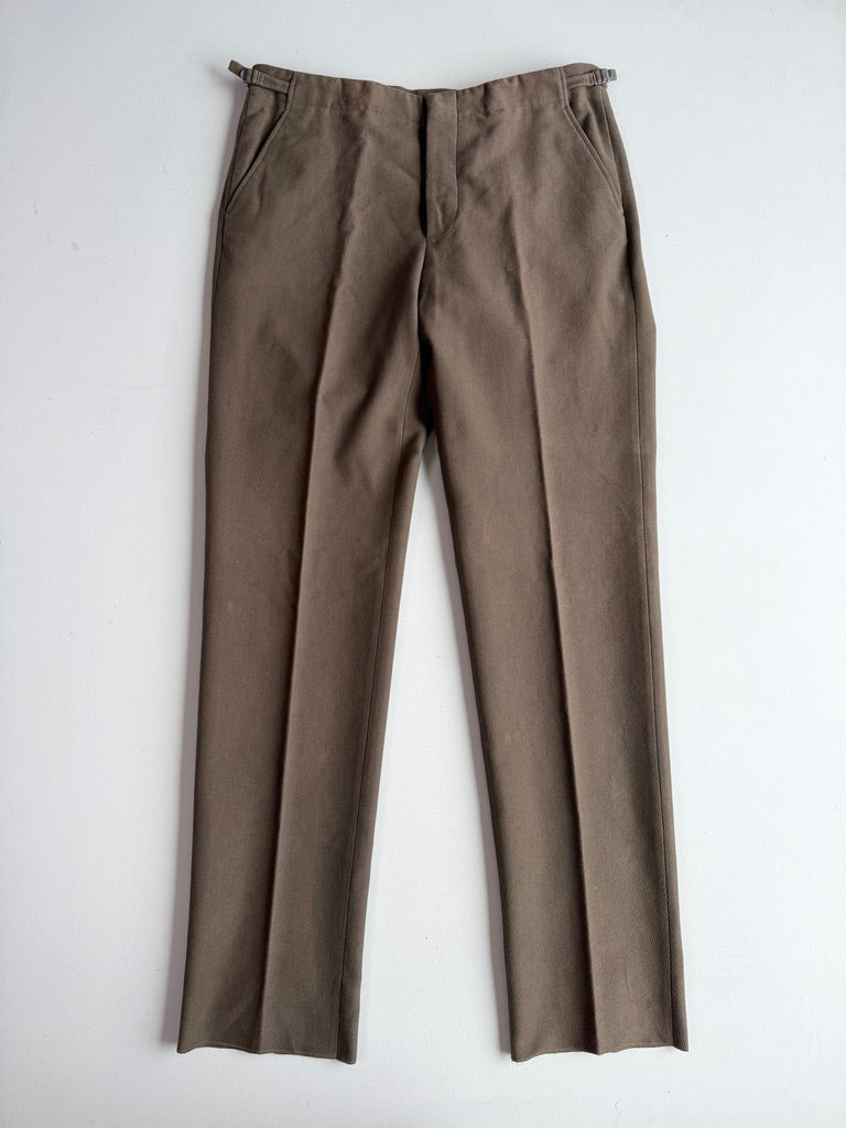 NWOT Ermenegildo Zegna (36W, 54IT) Cotton/Angora Side-Tab Unhemmed Pants
