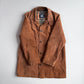Burberry (52 /54) Suede Nova Check Raglan Balmacaan Leather Coat