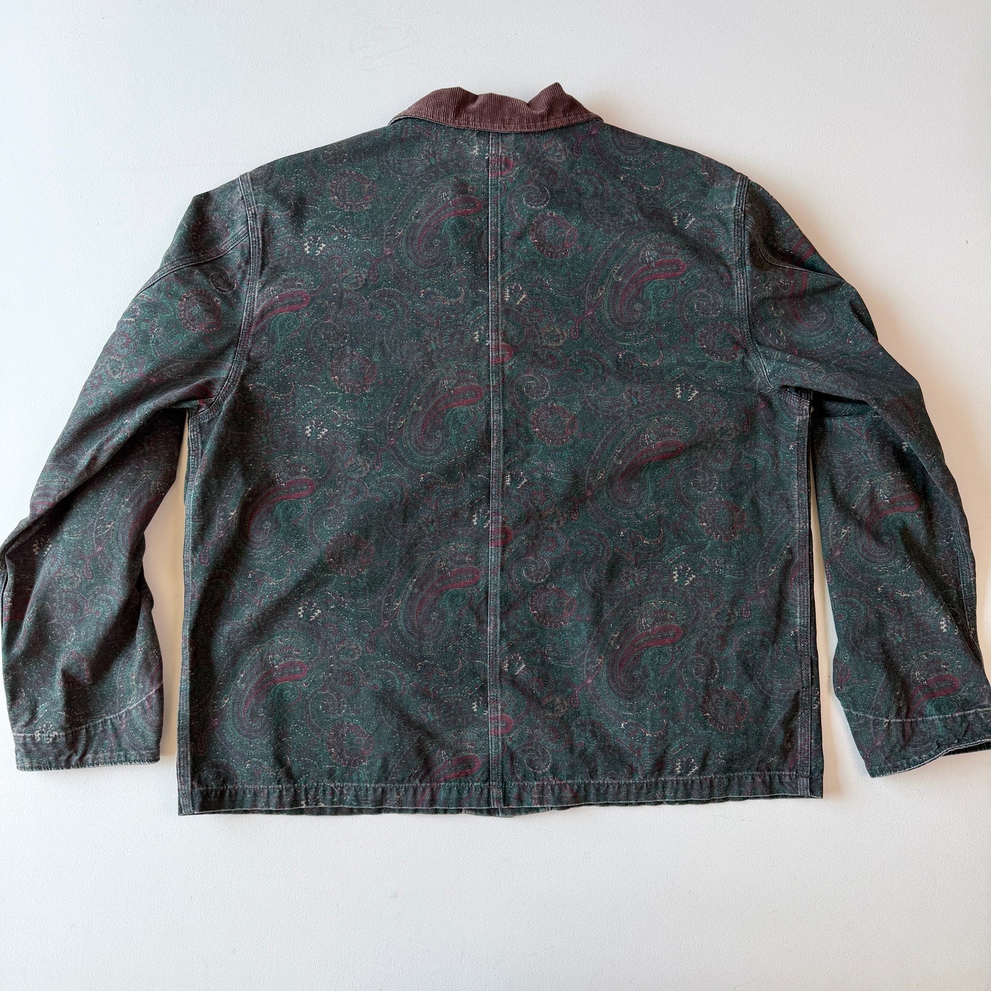 MINT Polo Ralph Lauren (XL) Paisley Gold-Button Canvas Chore Coat