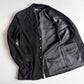Polo Ralph Lauren (S / 38R) Black Suede Leather Structured Sport Coat