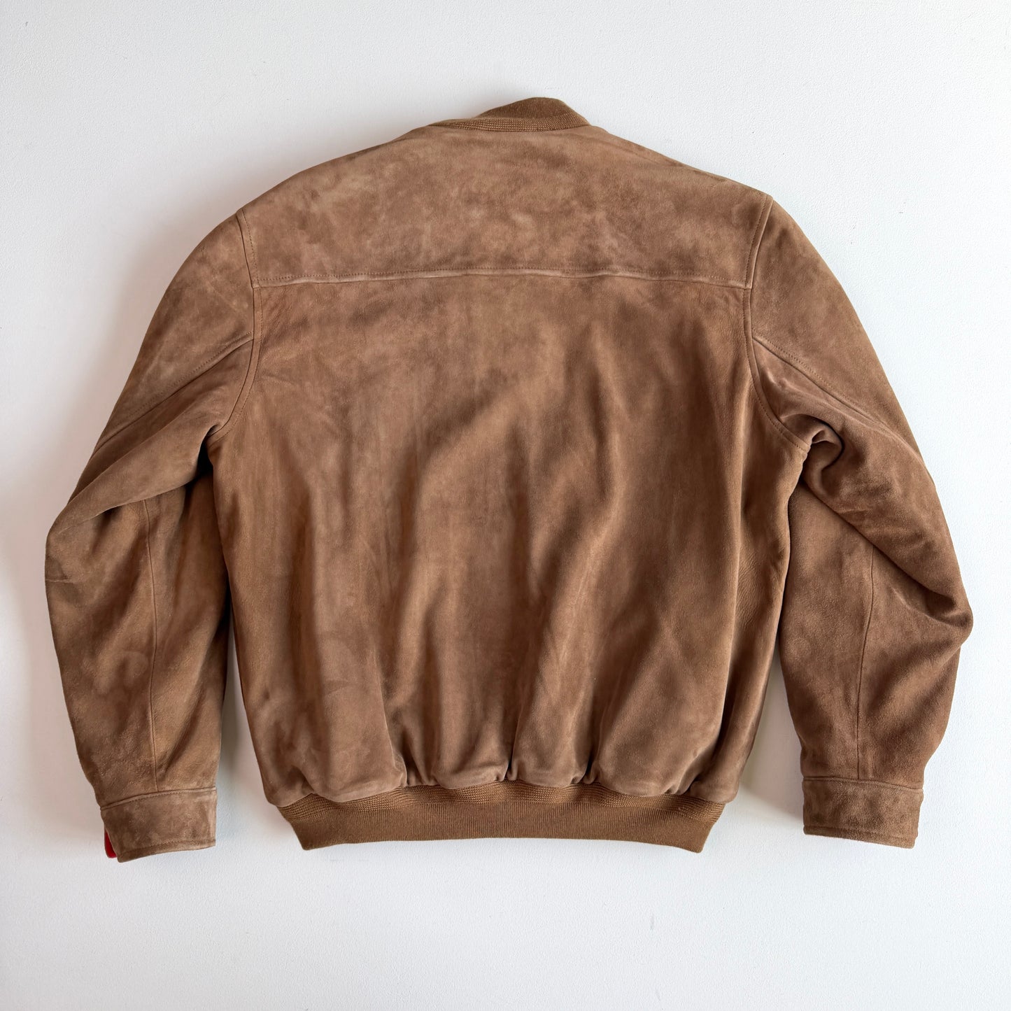 NWT VNTG Polo Ralph Lauren (XL) Suede Leather Bomber Fleece Lined Jacket