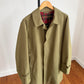 Paul Stuart (L / 42L) Cotton Side-Tab Olive/Khaki Rain Mac Coat