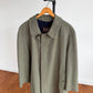 Paul Stuart (40R) Sage 100% Wool Twill Lined Balmacaan Car Coat