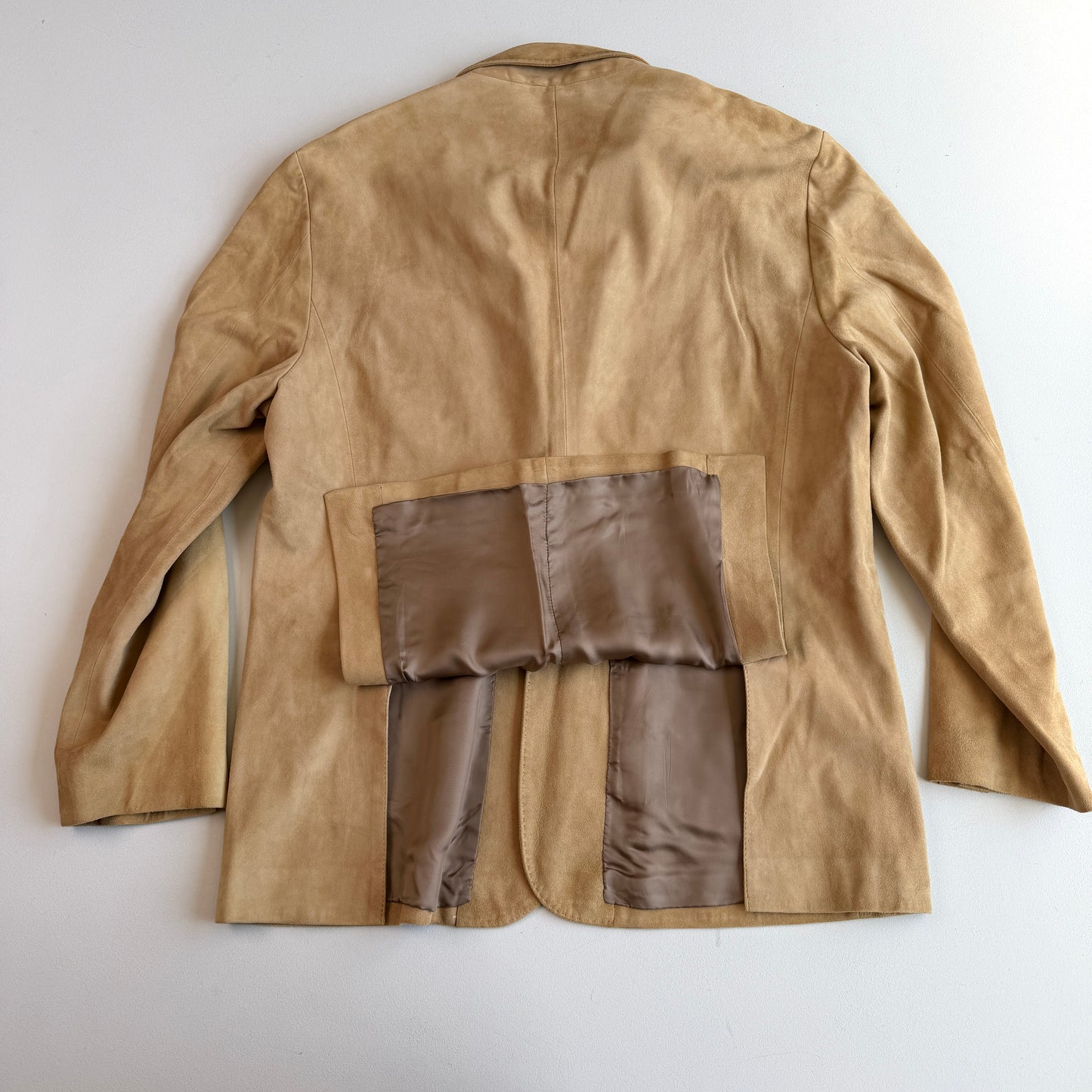 Polo Ralph Lauren (XL) Hacking Equestrian Suede Leather Tan Sports Jacket Coat
