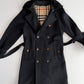 Burberry (50IT) 100% Wool Fleece Collar Double Breast Belted Trench Coat