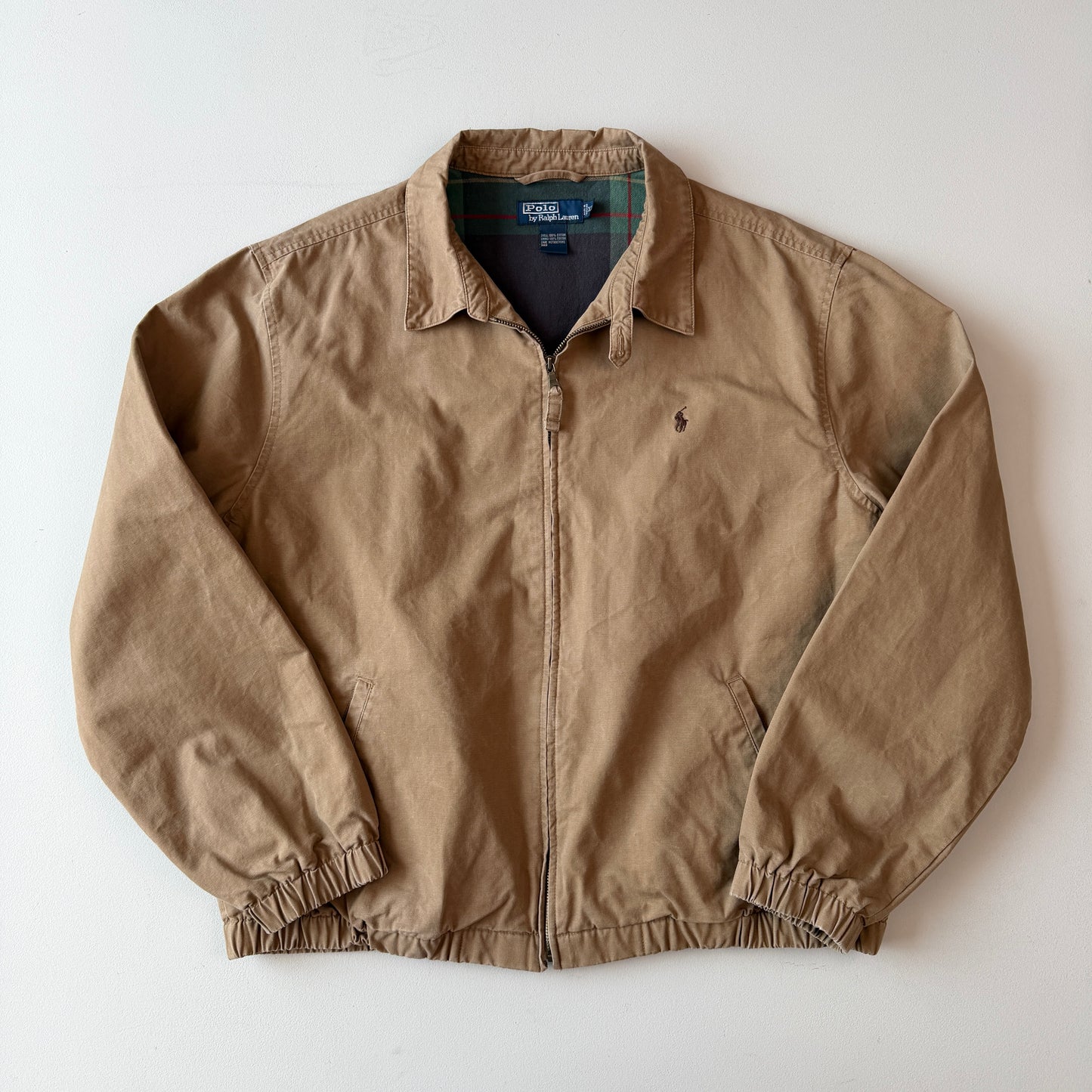 VNTG Polo Ralph Lauren (XL) Canvas Flannel Lined Ribbed Jacket