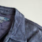 Polo Ralph Lauren (L) Blue Suede Leather Safari Belted Jacket Coat