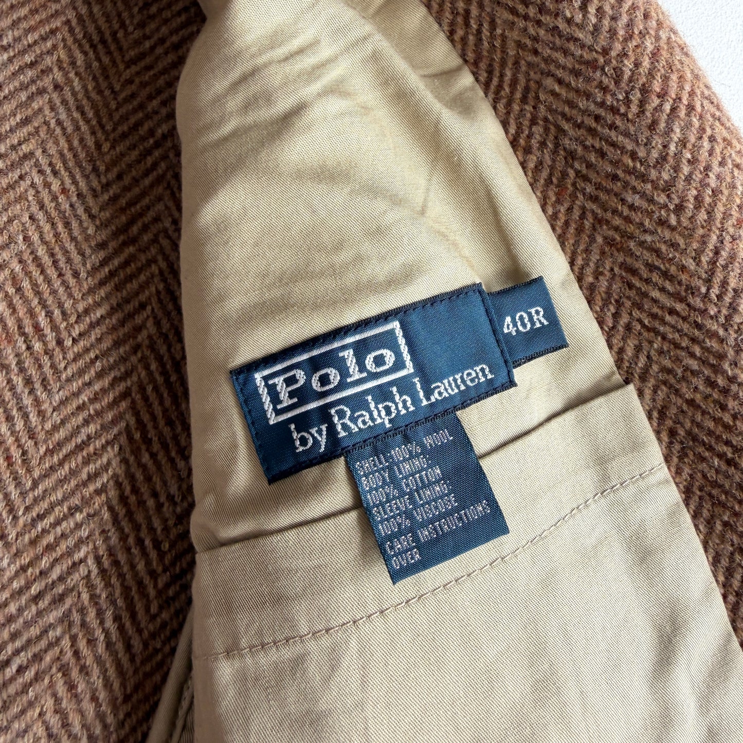 NWT Polo Ralph Lauren (40R) 100% Wool Tweed Unstructured Sports Coat
