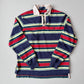 VNTG Polo Ralph Lauren (M) Y2K Striped Cotton Rugby Shirt