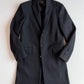 NWT Dolce & Gabbana (50IT / 40R) Black Wool Blend Peak Lapel Topcoat