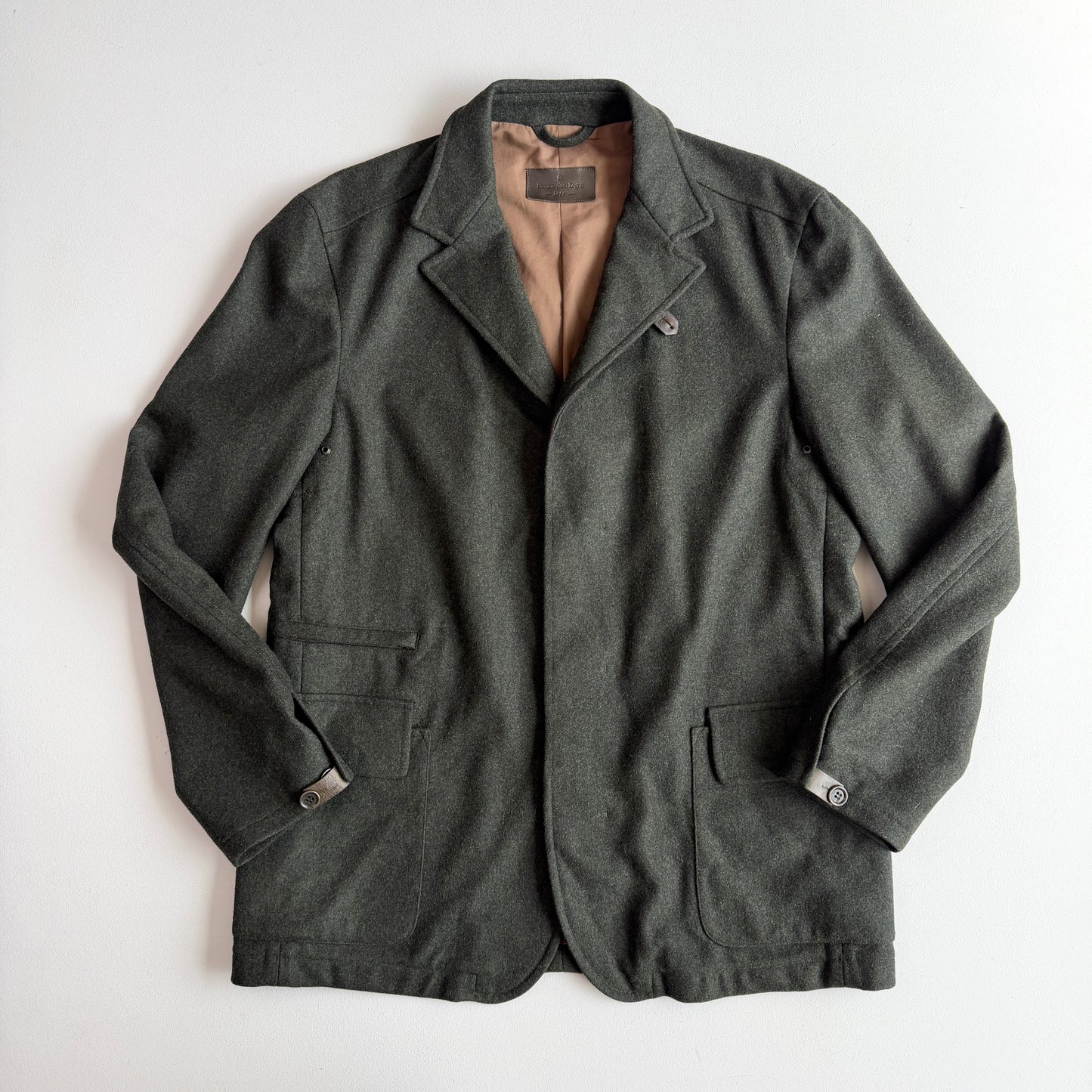 Ermenegildo Zegna (M) "Soft" Loden Green Wool/Cashmere Sport Jacket