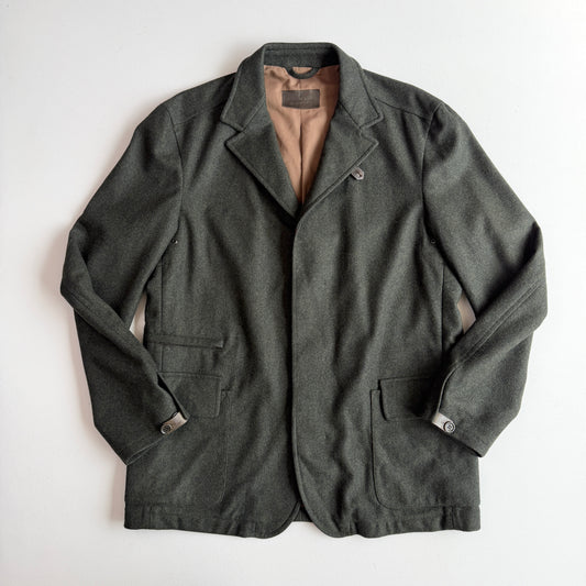 Ermenegildo Zegna (M) "Soft" Loden Green Wool/Cashmere Sport Jacket