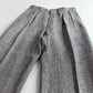 Polo Ralph Lauren (32x32) Gray Flax/Linen Glen Plaid Pleated Pants Trousers