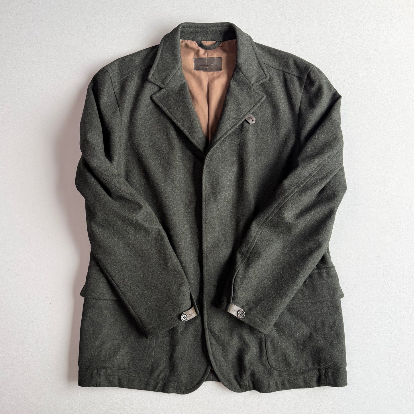 Ermenegildo Zegna (M) "Soft" Loden Green Wool/Cashmere Sport Jacket