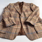 Polo Ralph Lauren (46L) Wool/Alpaca Tweed Blue/Purple Overcheck Sport Coat