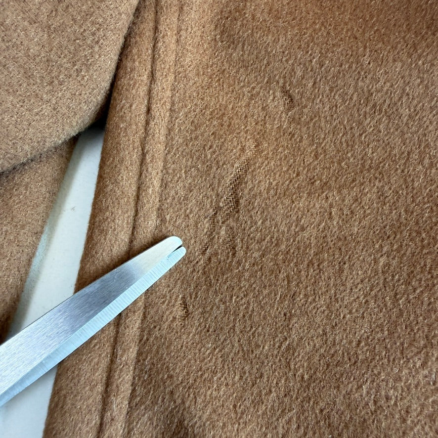 Ermenegildo Zegna (48IT / S) 100% Cashmere Tawny/Burnt Orange Flannel Car Coat