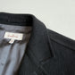 Ermenegildo Zegna (L / 52IT) Cotton/Wool Ribbed Off-Black Car Coat