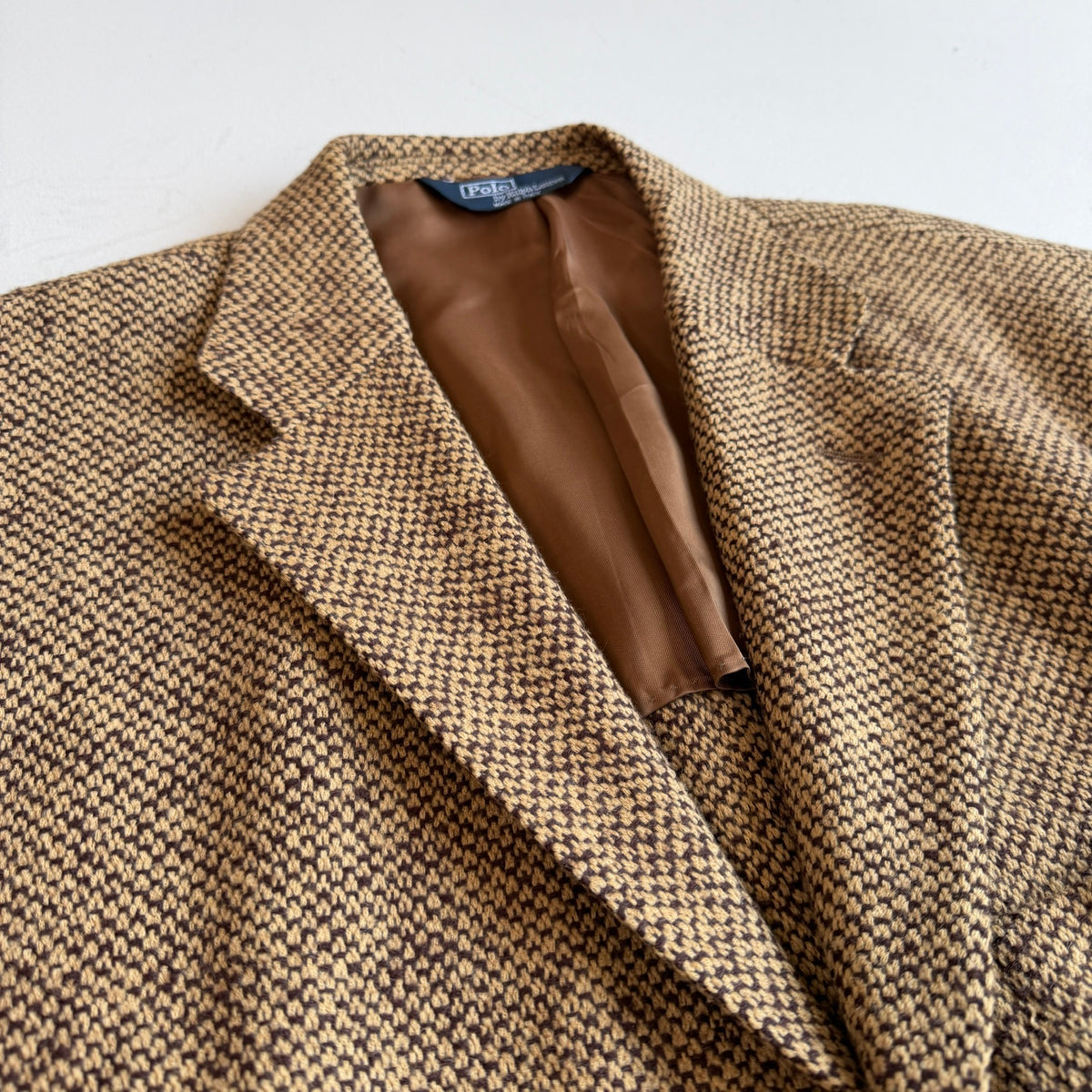 Polo Ralph Lauren (44L) Birdseye Tweed Wool 3-Button Brown Sport Coat