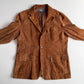 Polo Ralph Lauren (XL) Half-Norfolk Suede Leather Tawny Brown Sport Coat