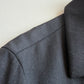 Ermenegildo Zegna (S / 48IT) 100% Wool Herringbone Charcoal Car Coat