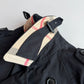 Burberry (54R) Black Poly/Cotton Double Breast Trench Coat
