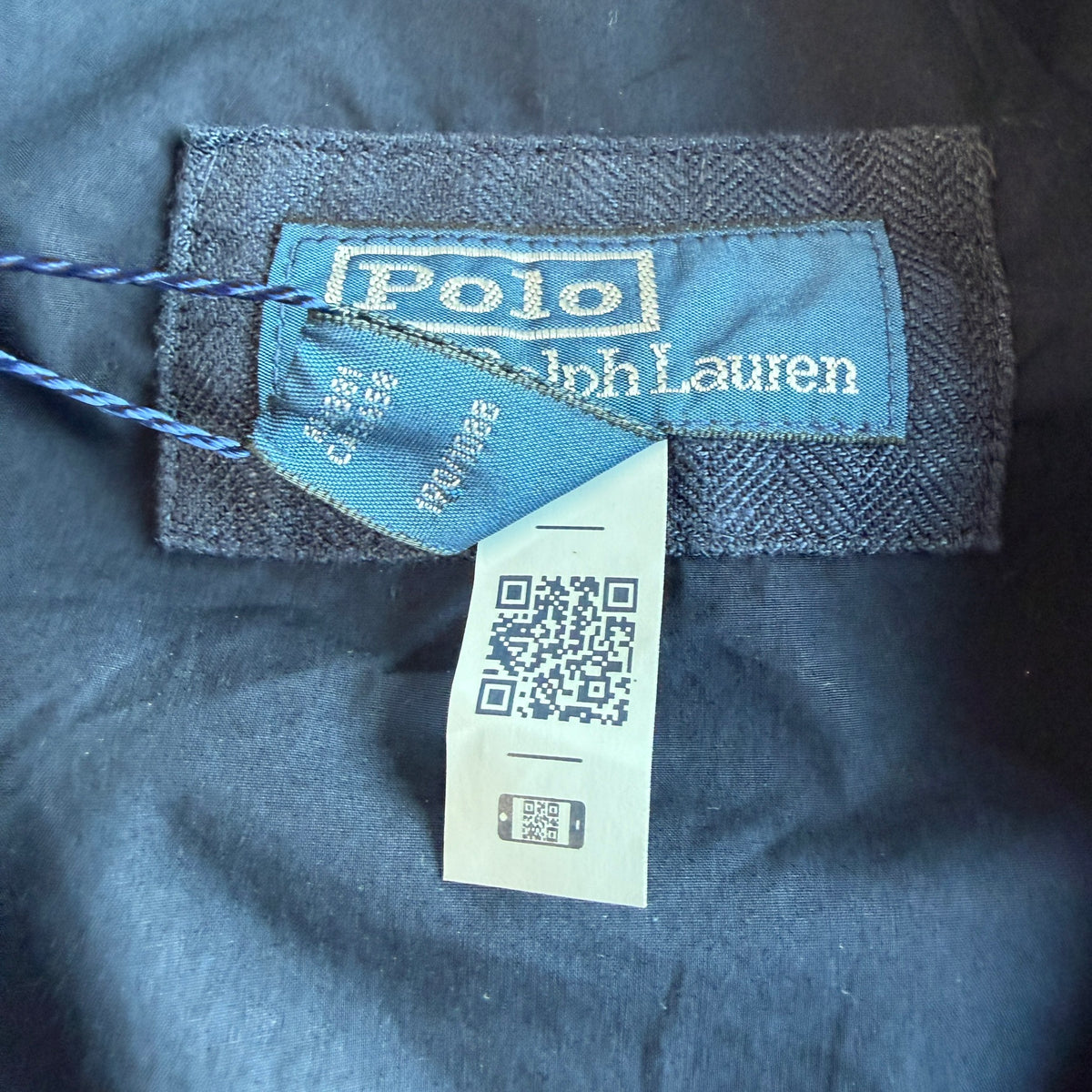NWT Polo Ralph Lauren (2XL) 100% Linen Navy Blue Herringbone Field Utility Jacket