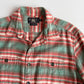 RRL Ralph Lauren (M) Brushed Cotton Plaid Earth Tone Button Front Shirt