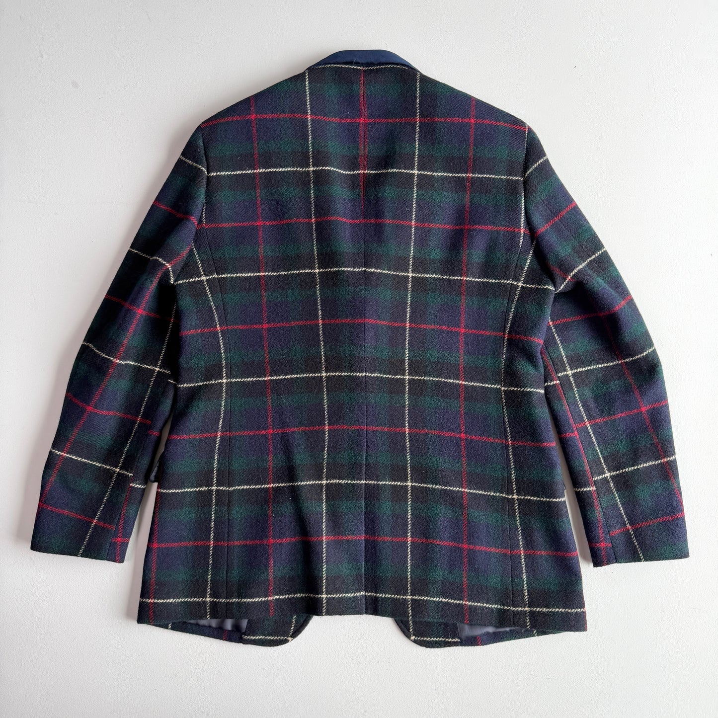 Polo Ralph Lauren (44L) Tartan Velvet Collar Moon Woven Tweed Wool Sport Coat