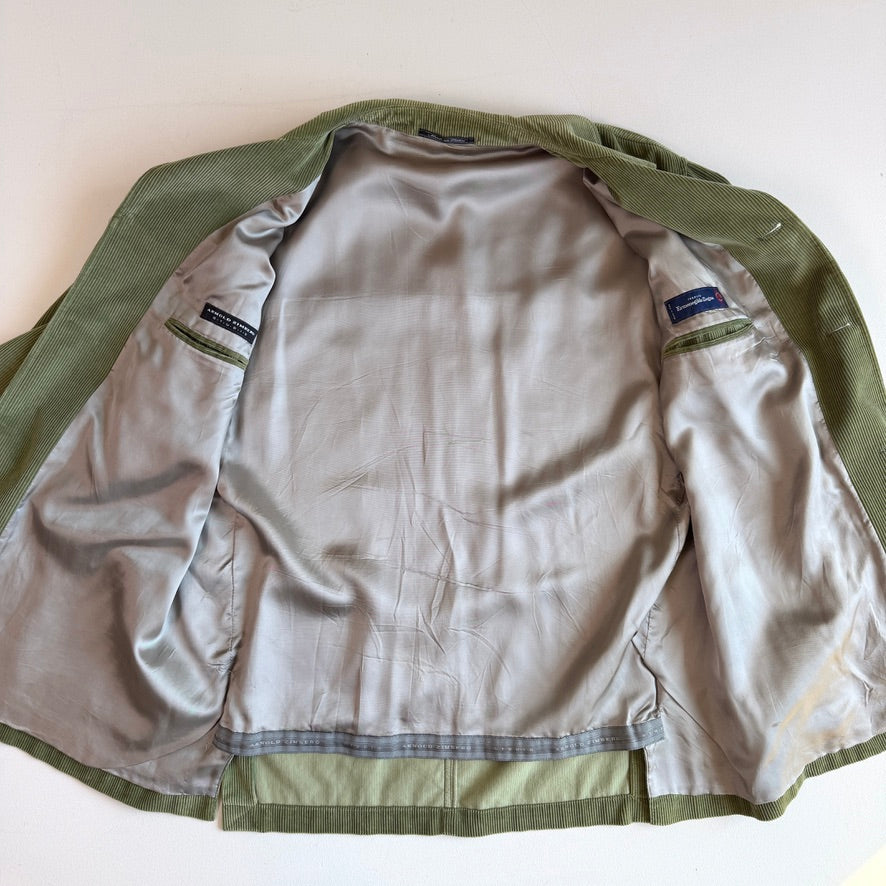 Ermenegildo Zegna (52) Green Cotton/CashmereCorduroy Sport Coat