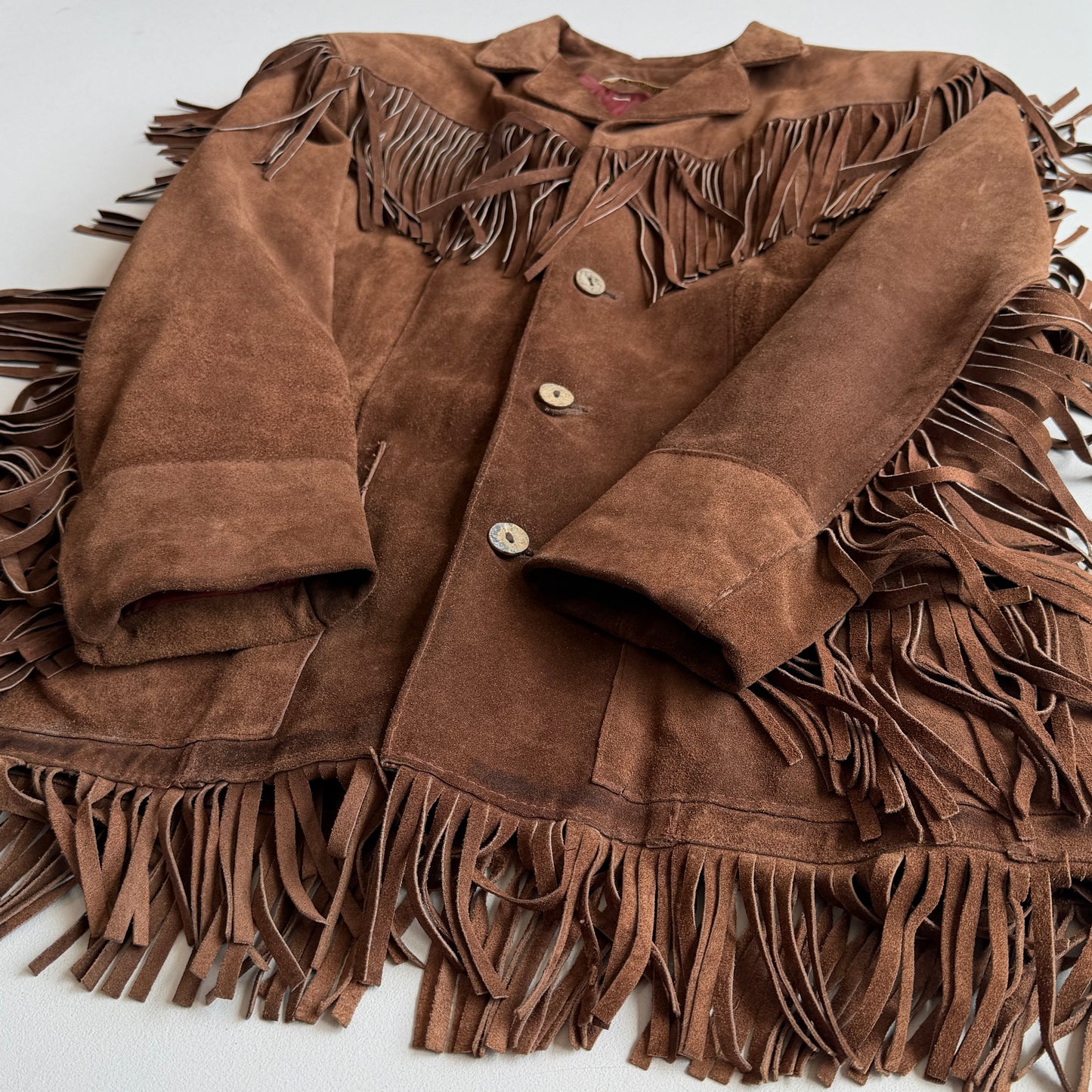 VERY OLD Ralph Lauren Polo Western (40/42) Suede Leather Fringe Western Jacket