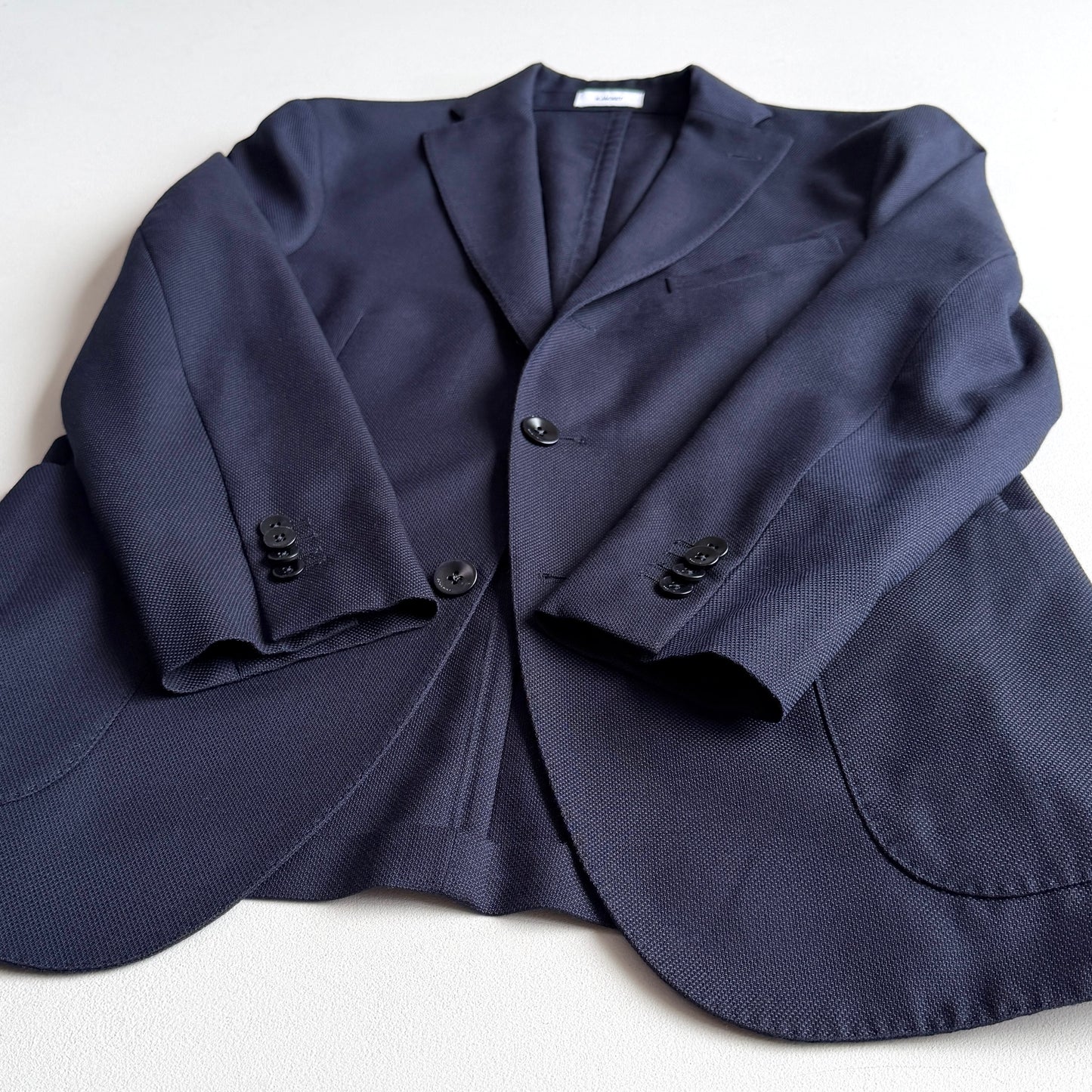 Boglioli (50 IT) Navy Blue 100% Wool Unstructured 3-2 Roll K Jacket Sport Coat