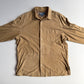 Polo Ralph Lauren (L) Suede Leather Tan Button Front Long Sleeve Shirt